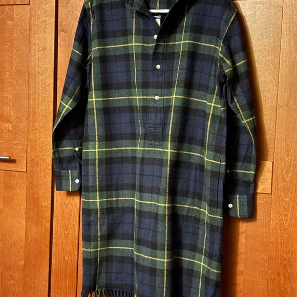 Polo Ralph Lauren Plaid Shirt Dress Fringe Collar Button Up Sz 0 NWT $378 - Picture 7 of 7
